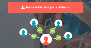 aklamio sistema de referidos