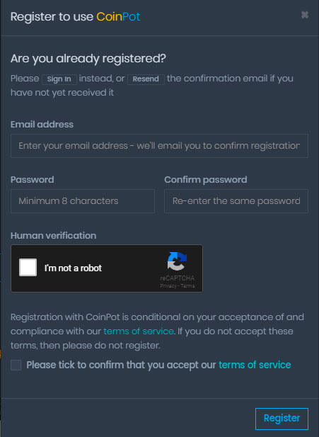 coinpot-registro