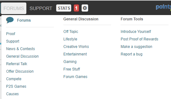 Points2Shop forums
