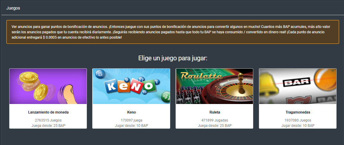 PTC SHARE juegos