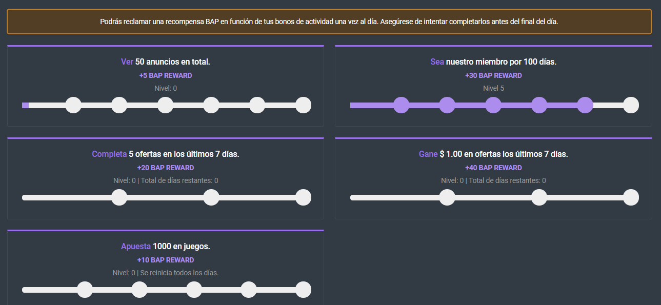 PTC SHARE recompensa diaria